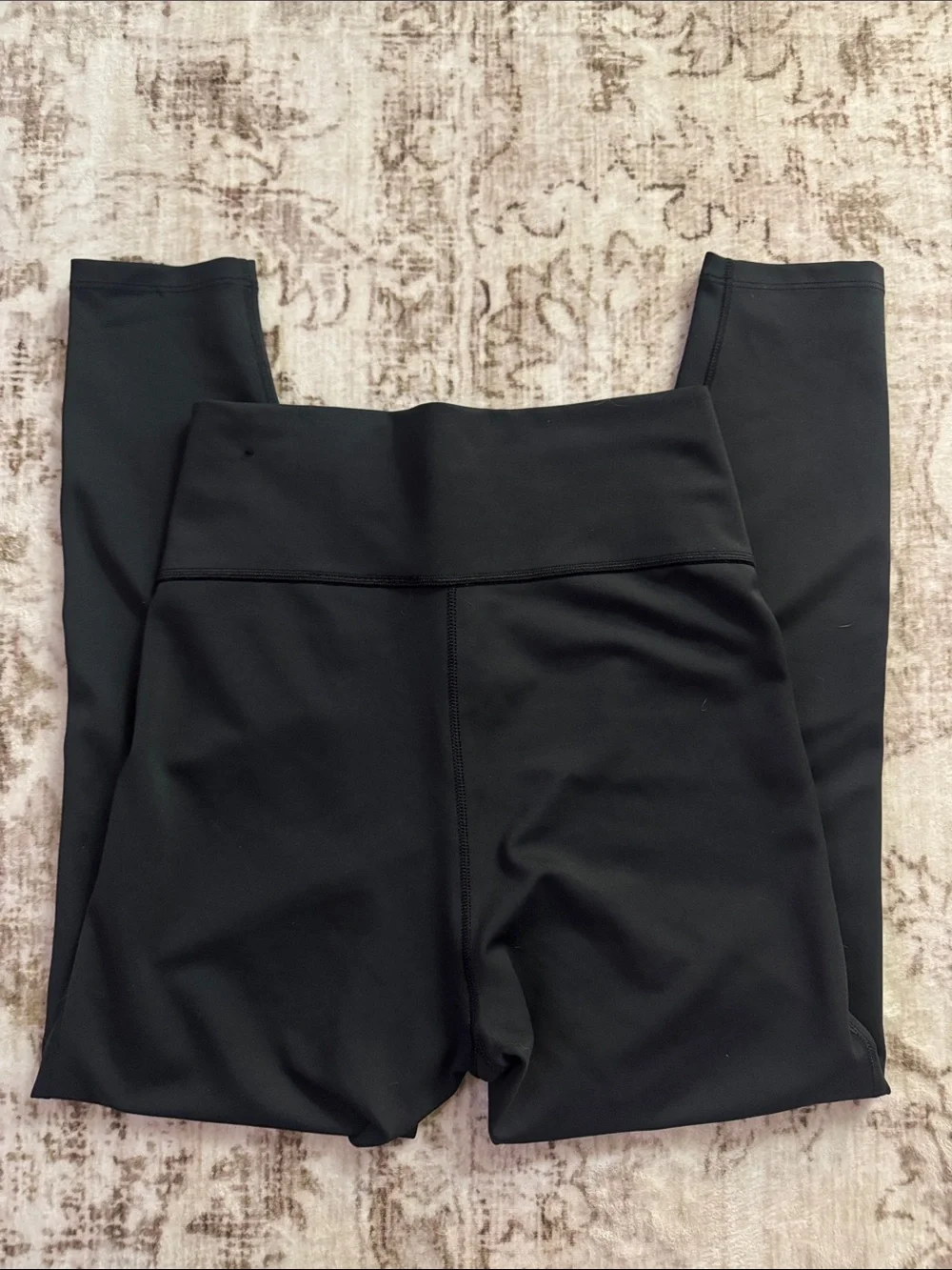 Nike Black Leggings with White Swoosh Logo